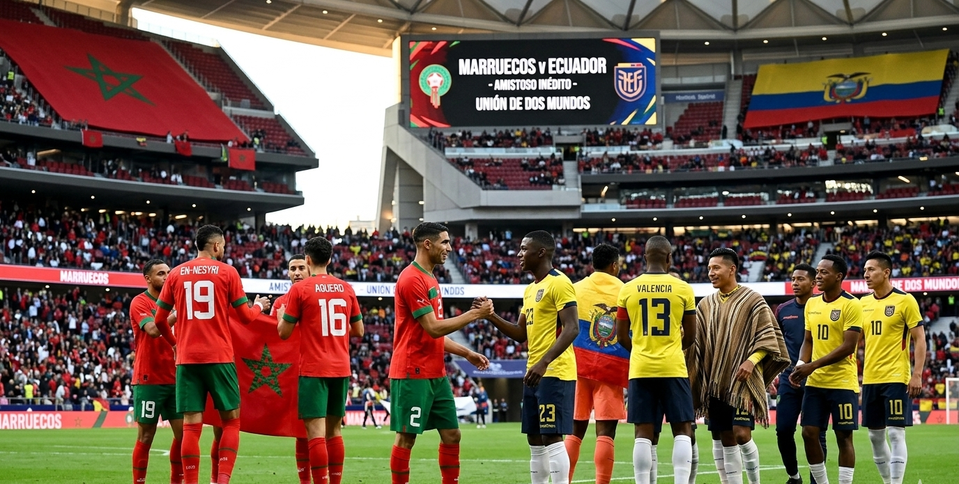 موقعة مدريد.. الإكوادور والمغرب في صدام تاريخي لأول مرة